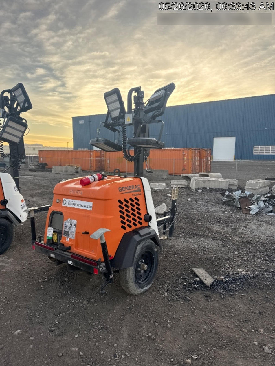 2024 Generac MLT2 Diesel, Flex Switch 120V Input, Powerzone Controller, 
(4) 320W LED Lights, 4kW Generator, 39.9 Gal Fuel Tank, 2" Ball, T3