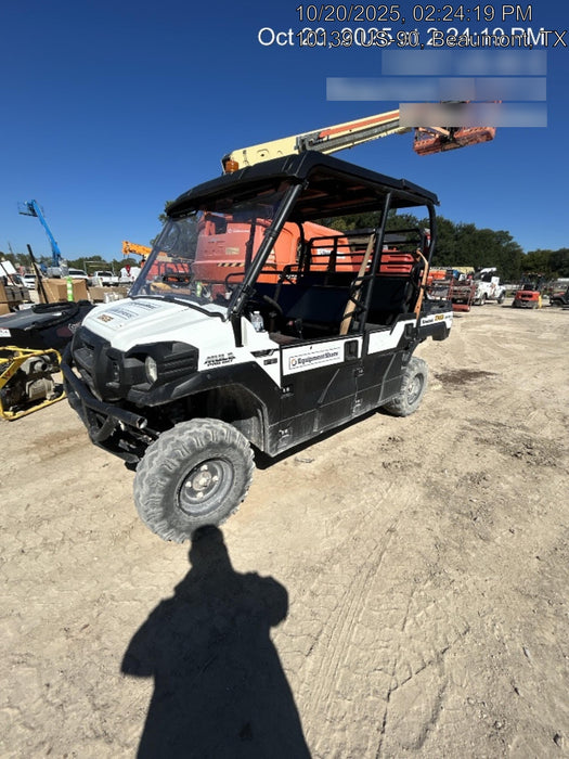 2022 Kawasaki Mule PRO-DXT Standard Options, Backup Alarm, Beacon, Plastic Hard Top, Poly Windshield, Horn Kit