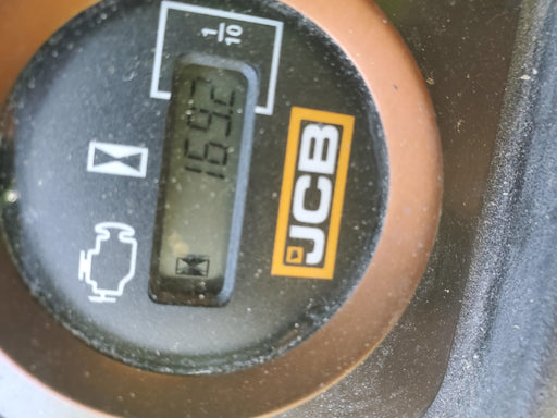 2019 JCB 509-42 Cab/Heat/Air, 74 HP, Solid Tires, STD Worklight, Beacon, Aux Hydraulics, Lifting Eye, Back up Alarm w/66" Carriage/60" Forks