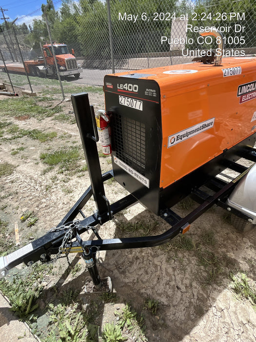 2022 Lincoln Electric LE400 Kubota V1505, Trlr, Cable Rack, Light Kit, ES Decals, T3