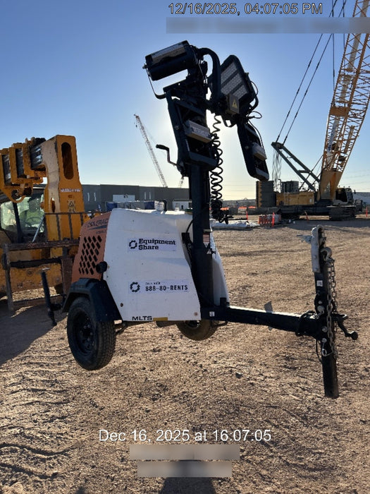 2023 Generac MLT2 Diesel, Flex Switch 120V Input, Powerzone Controller, 
(4) 320W LED Lights, 4kW Generator, 39.9 Gal Fuel Tank, 2" Ball, T3