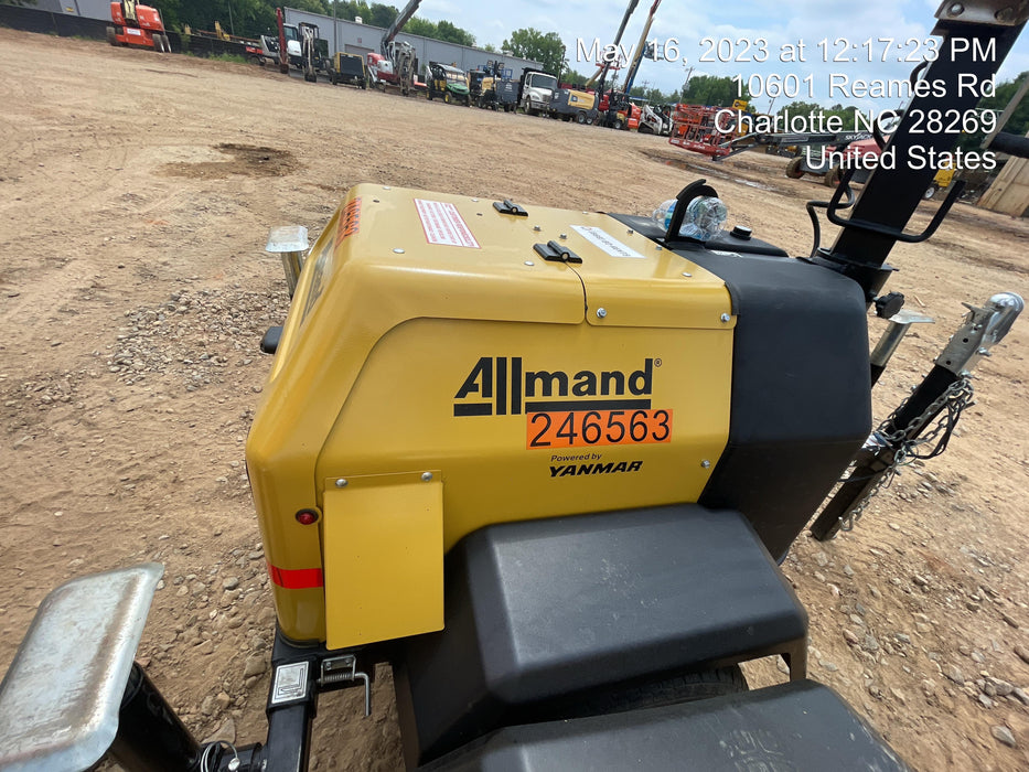 2022 Allmand NLV3GR (4) LED Light Fixture 350W, 23' Vertical Mast, 3kW Prime, Towable