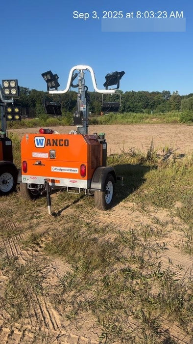 2024 Wanco WLTT-4MM4K Diesel, Deep Sea Controller, Shore Power Plug, Auto Start, (4) 350W LED Floodlights, 4kW Generator, 60 Gal Fuel Tank, 2" Ball, T3