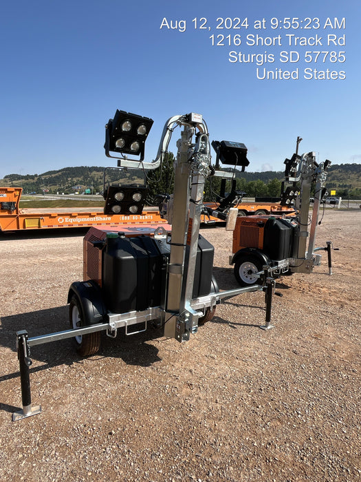 2024 Wanco WLTT-4MM4K Diesel, Deep Sea Controller, Shore Power Plug, Auto Start, (4) 350W LED Floodlights, 4kW Generator, 60 Gal Fuel Tank, 2" Ball, T3