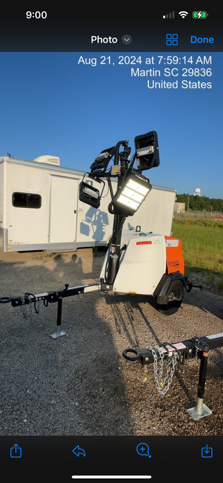 2024 Generac MLT6SKDS-STD4 ELEC WINCH Diesel, Electric Winch Mast, Powerzone Controller, (4) 320W LED Lights, 4kW Generator, 39.9 Gal Fuel Tank, 2" Ball, T3