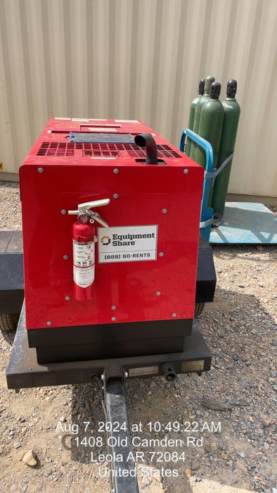 2023 Shindaiwa DGW400MDL Kubota D902 Engine, 23 HP, Dual Op Welder, Wire, Arc, Droop Stick, Tig, and CC Stick Functionality, Simulphase, 3 Phase and 1 Phase Gen Output, Single Axle NB Trlr, Slr Trckl Chrg 12V 12W, Fire Ext