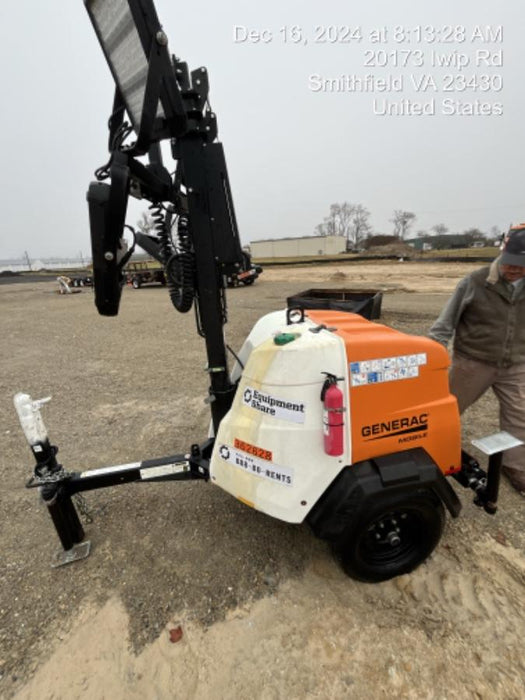 2023 Generac MLT2 Diesel, Flex Switch 120V Input, Powerzone Controller, 
(4) 320W LED Lights, 4kW Generator, 39.9 Gal Fuel Tank, 2" Ball, T3