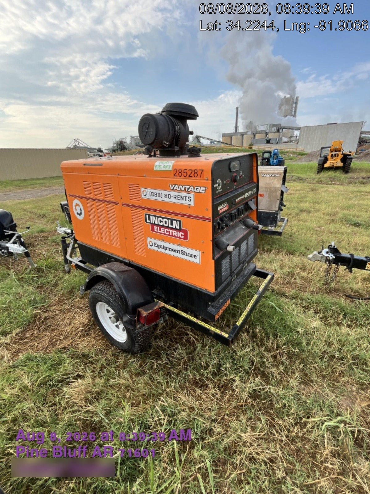 2022 Lincoln Electric Vantage 549X Crosslink Technology, Trailer Mounted, ES Decals, T3