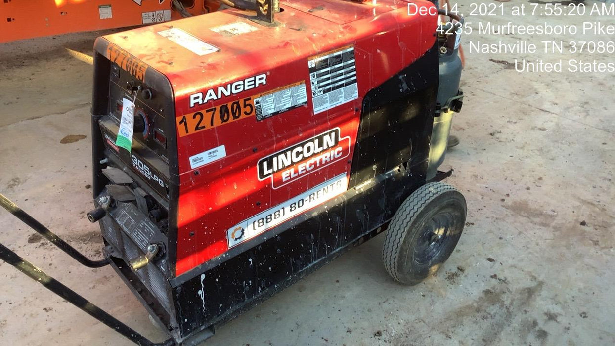2021 Lincoln Electric Ranger 305 LPG K3430-1, Ranger 305 LPG, Undercarriage, Tank Holder & Strap, 10kw AC Gen, 25hp Kohler LPG Eng