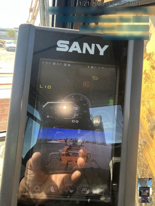 2020 Sany SY155U Rubber Tracks, Front Blade