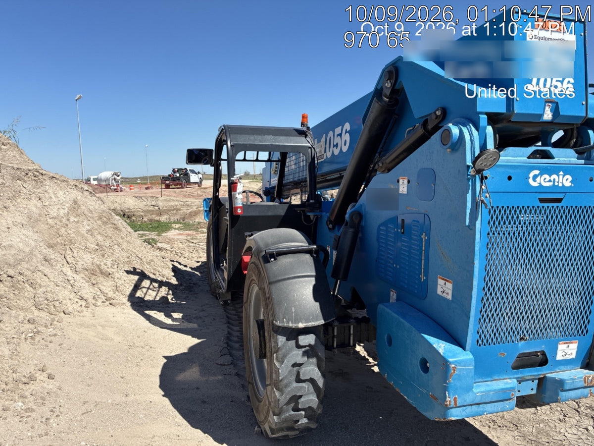 2018 Genie GTH-1056 Genie GTH-1056 w/Open ROPS, Foam Filled Tires, Work Light/Beacon, 60" Carriage and Forks