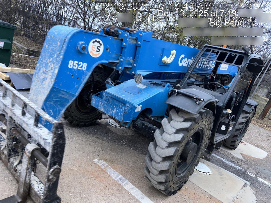 2018 Genie GTH-844 Genie GTH-844D w/Open ROPS, Solid Tires, Work Light/Beacon, 60" Carriage and Forks