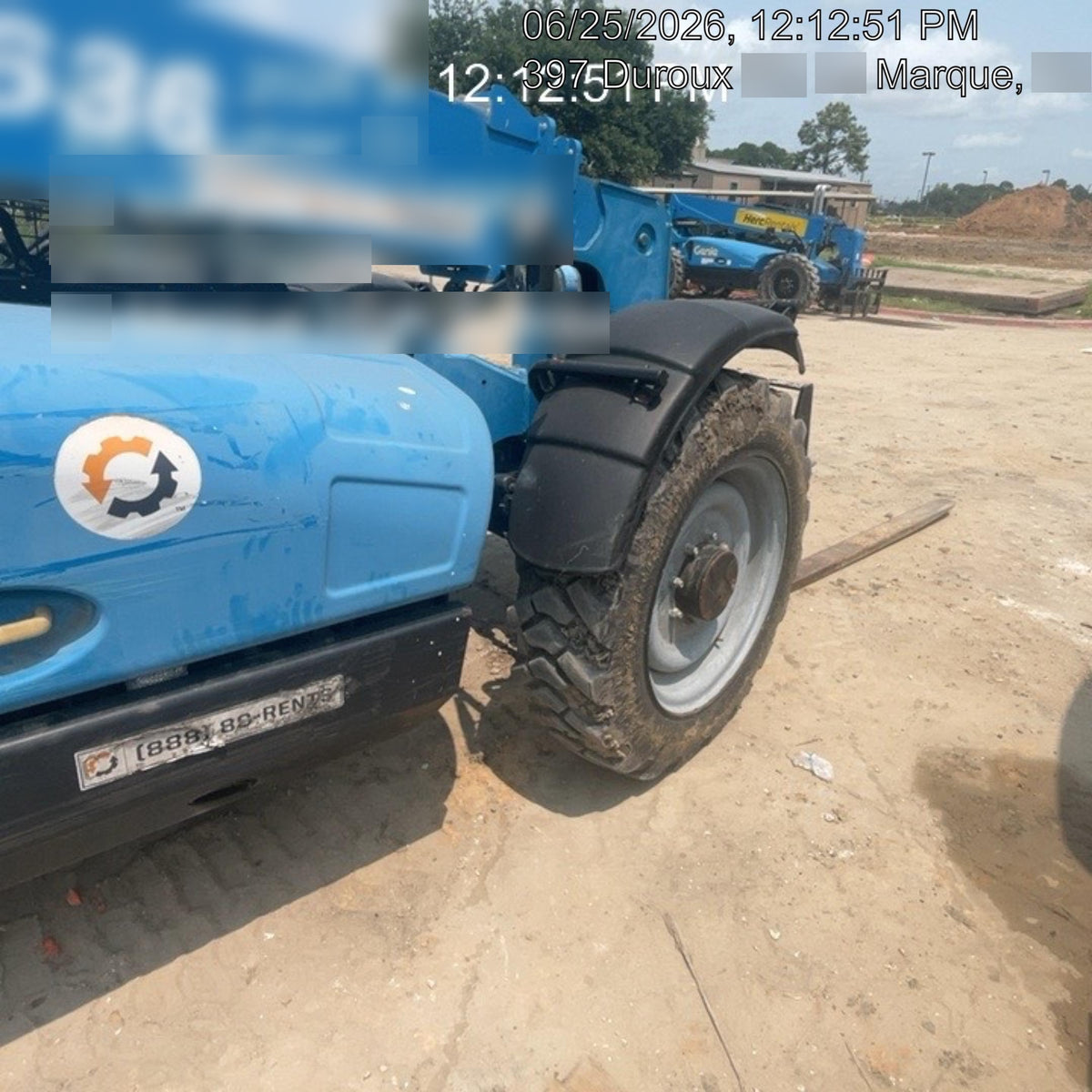 2018 Genie GTH-636 Genie GTH-636 w/Open ROPS, Solid Tires, Work Light/Beacon, 48" Carriage and Forks