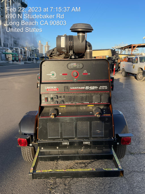 2021 Lincoln Electric Vantage 549X Ready Pak 3, ORANGE (includes trailer, cable rack, fender light kit)