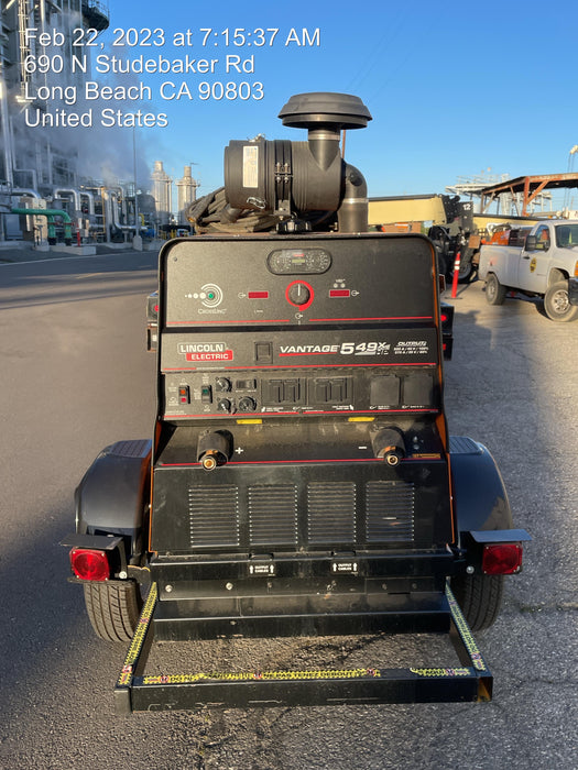 2021 Lincoln Electric Vantage 549X Ready Pak 3, ORANGE (includes trailer, cable rack, fender light kit)