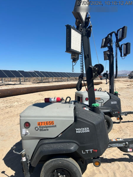 2024 Wacker Neuson LTT4 Diesel, Kohler KDW702, Deep Sea Controller, Auto Start, LED 320W, Bypass Outlet, T3