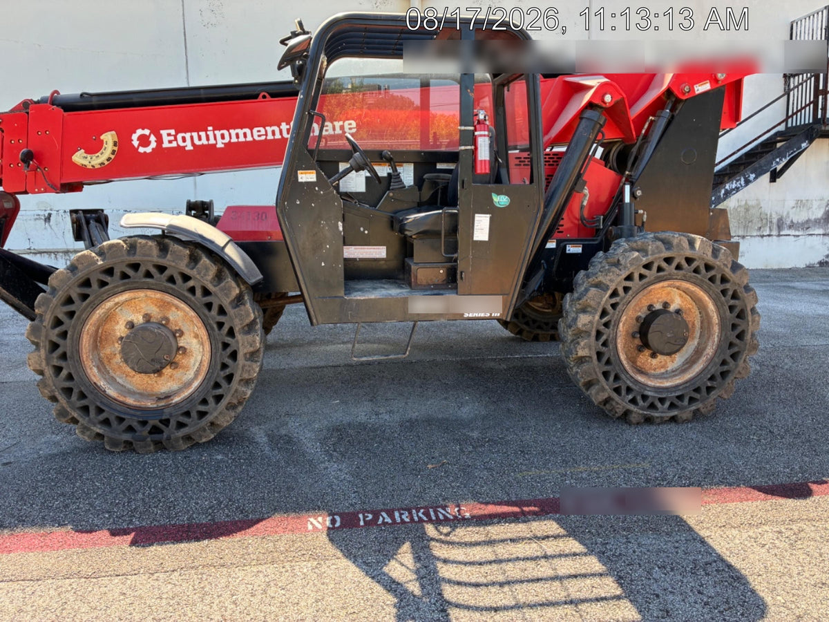 2019 Manitou MTA10055 Canopy, 120 HP, Solid Tires, Work Lights, Lift Hook, Auxiliary Hydraulics w/66" Carriage and 60" Forks