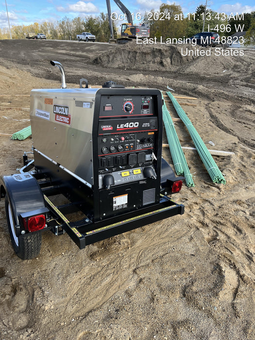 2024 Lincoln Electric LE400 Kubota V1505, Trlr, Cable Rack, Light Kit, ES Decals, T3