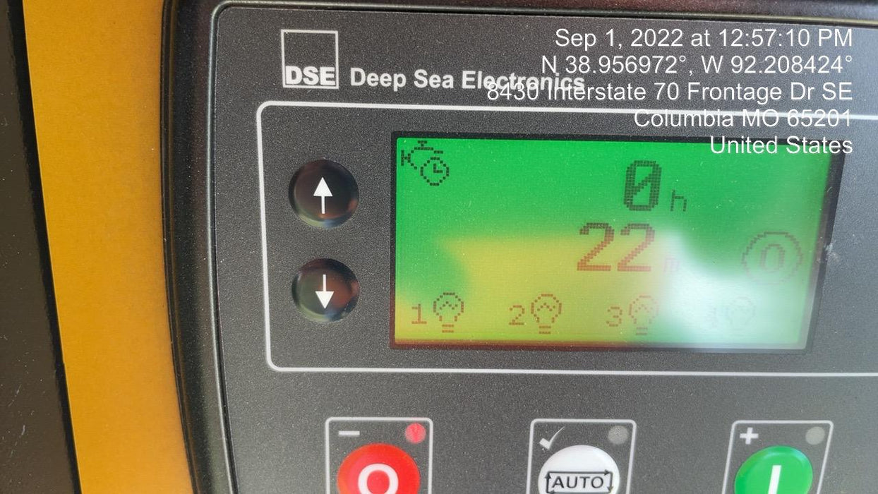 2022 Allmand NLV3GR (4) LED Light Fixture 350W, 23' Vertical Mast, 3kW Prime, Towable, ES Decals, T3