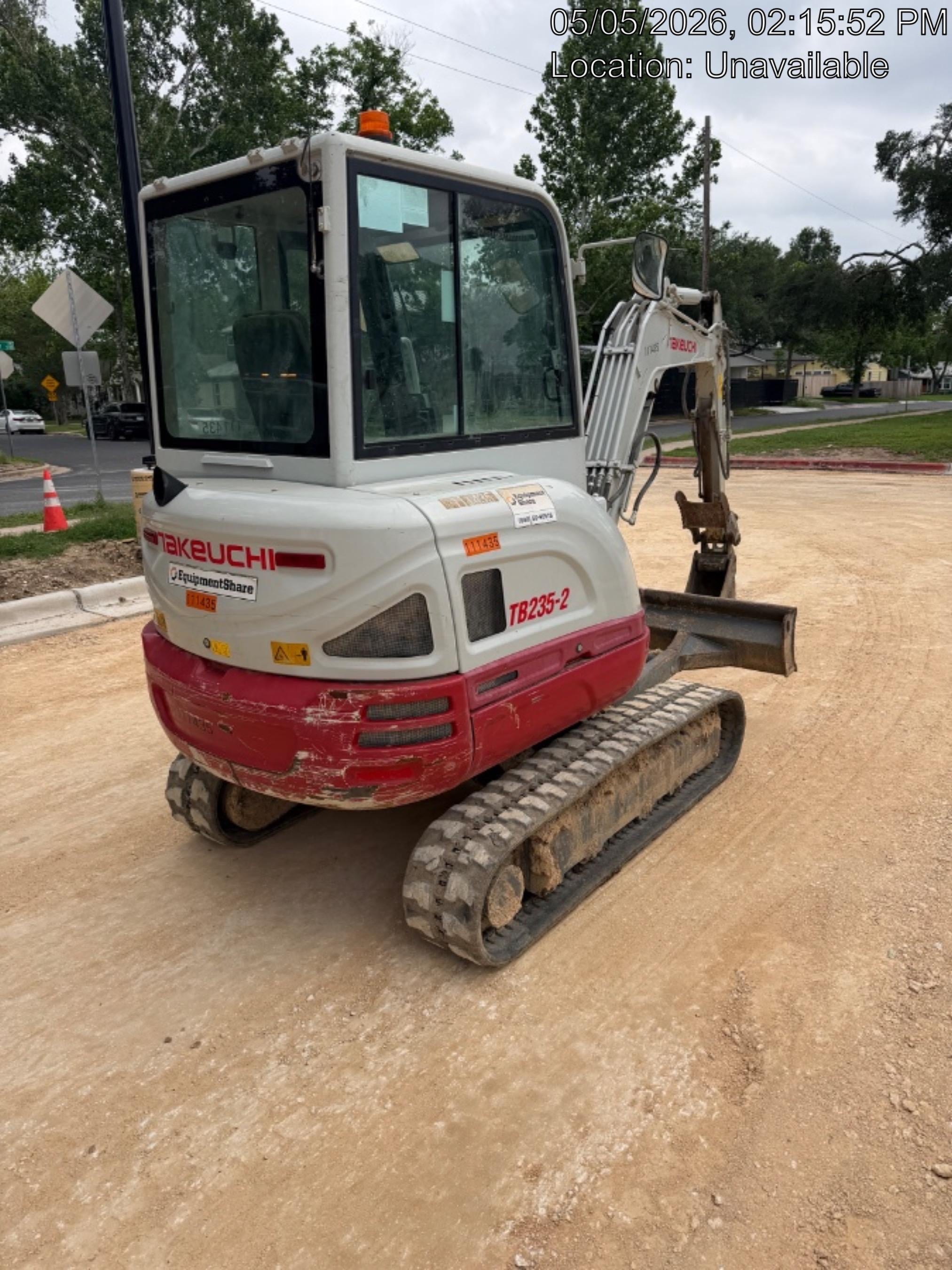 2020 Takeuchi TB-235-2CR Cab/Heat/Air, Rubber Tracks, Manual TAG QC