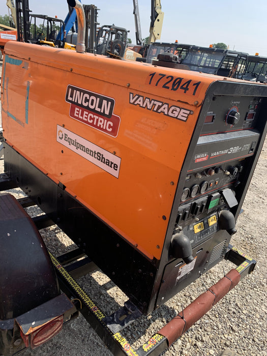 2021 Lincoln Electric Vantage 322 Vantage 322 Ready Pak 3 w/ Decals, ORANGE (includes trailer, cable rack, fender light kit) NO Telematics