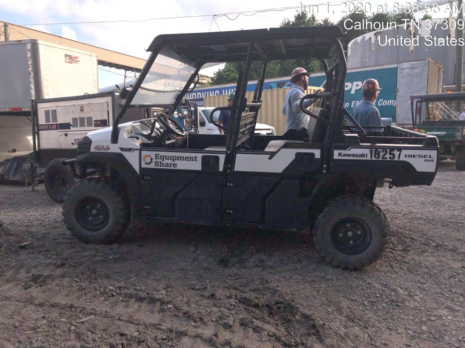 2019 Kawasaki MULE PRO-DX Kawasaki Mule 4x4 Diesel UTV w/Hard Top, Windshield, Beacon, Backup Alarm, ES Keypad/Hardware Installed