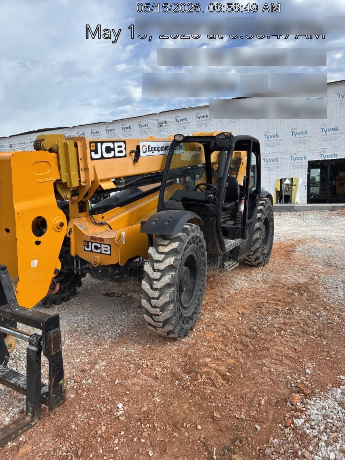 2020 JCB 509-42 Canopy, Solid Tires, Work Lights, Beacon, Aux Hydraulics, Back up Alarm, Lifting Eye, ES Decals