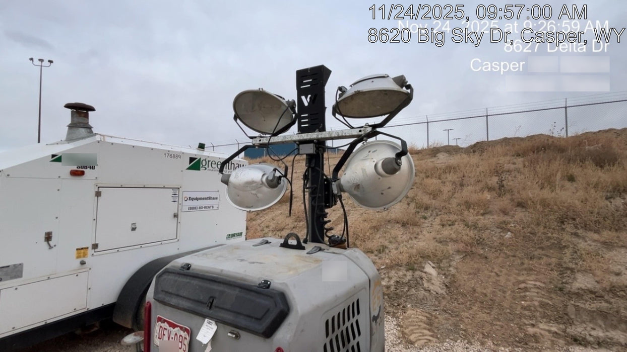 Wacker Neuson LTV6K-MH Wacker Neuson LTV6K Mobile Light Tower w/Fuel Level Sensor Installed