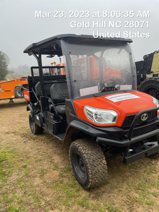2022 Kubota RTV-X1140W-H Plastic Canopy, Windshield Acrylic Clear, LED Strobe Light, Wire Harness Kit, Back up Alarm