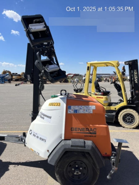2024 Generac MLT2 Diesel, Flex Switch 120V Input, Powerzone Controller, 
(4) 320W LED Lights, 4kW Generator, 39.9 Gal Fuel Tank, 2" Ball, T3