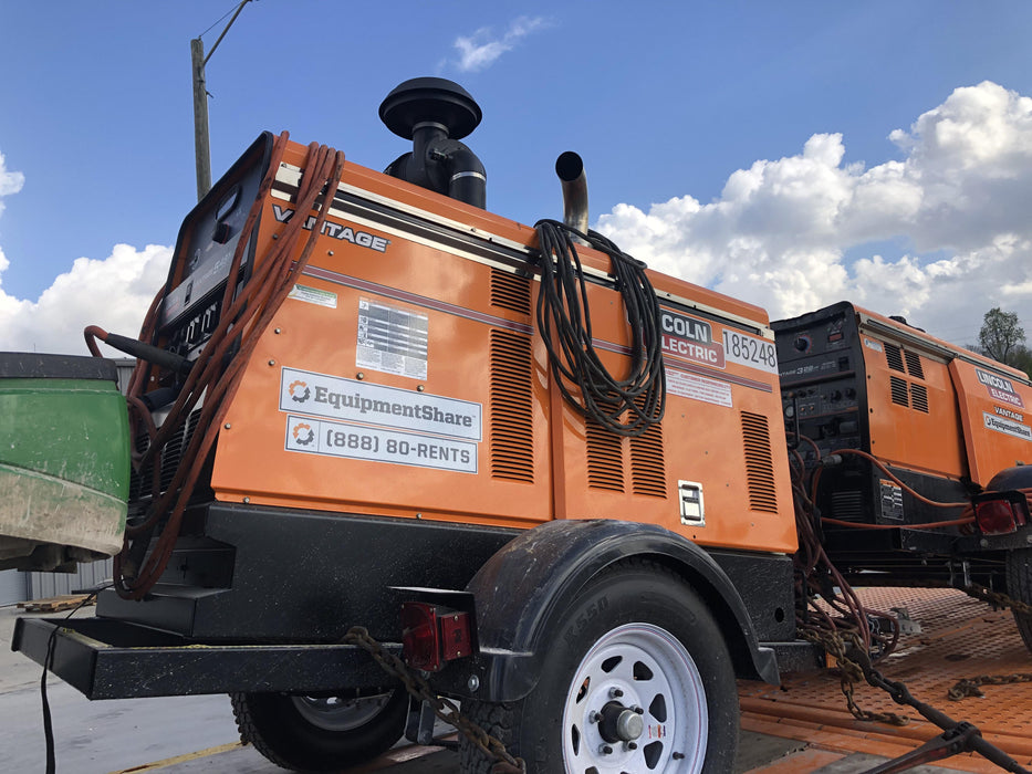2021 Lincoln Electric Vantage 549X Ready Pak 3, ORANGE (includes trailer, cable rack, fender light kit)