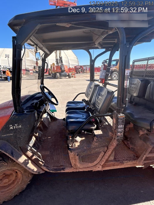 2022 Kubota RTV-X1140W-H Plastic Canopy, Windshield Acrylic Clear, LED Strobe Light, Wire Harness Kit, Back up Alarm