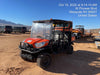 2022 Kubota RTV-X1140W-H Plastic Canopy, Windshield Acrylic Clear, LED Strobe Light, Wire Harness Kit, Back up Alarm