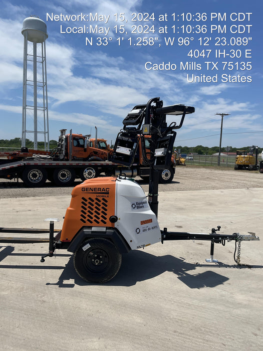 2024 Generac MLT2 Diesel, Flex Switch 120V Input, Powerzone Controller, 
(4) 320W LED Lights, 4kW Generator, 39.9 Gal Fuel Tank, 2" Ball, T3