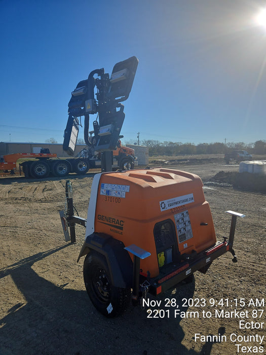 2023 Generac MLT2 Diesel, Flex Switch 120V Input, Powerzone Controller, 
(4) 320W LED Lights, 4kW Generator, 39.9 Gal Fuel Tank, 2" Ball, T3