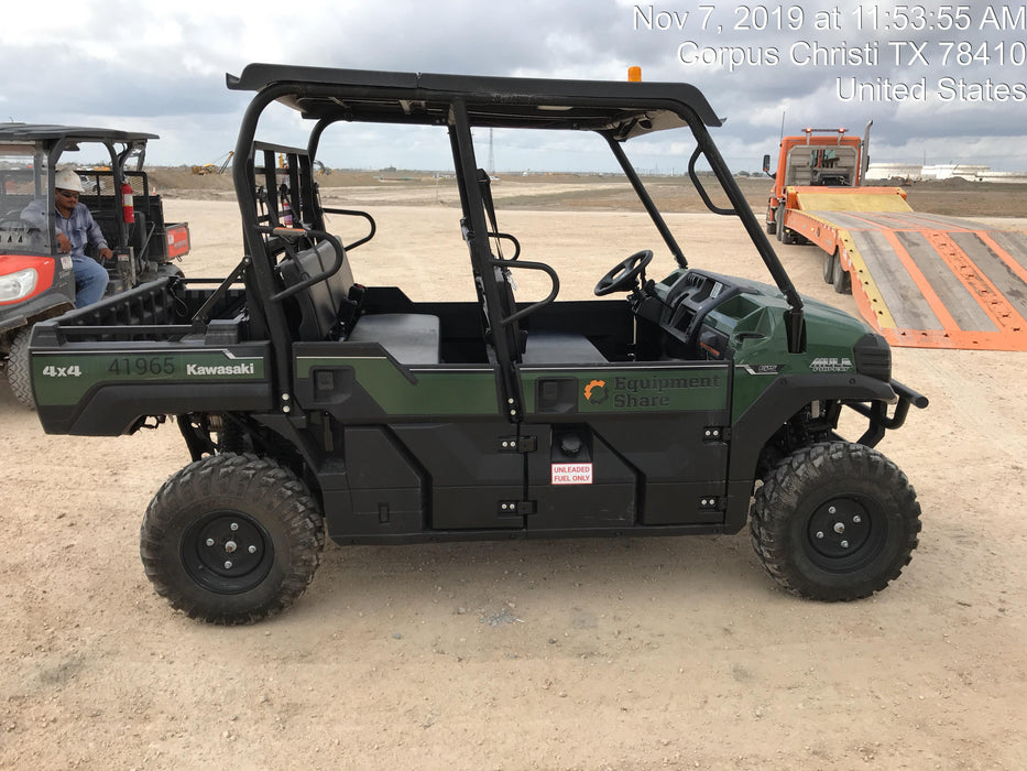 2019 Kawasaki Mule PRO-FXT Standard Options, Backup Alarm, Beacon, Plastic Hard Top, Poly Windshield, Horn Kit