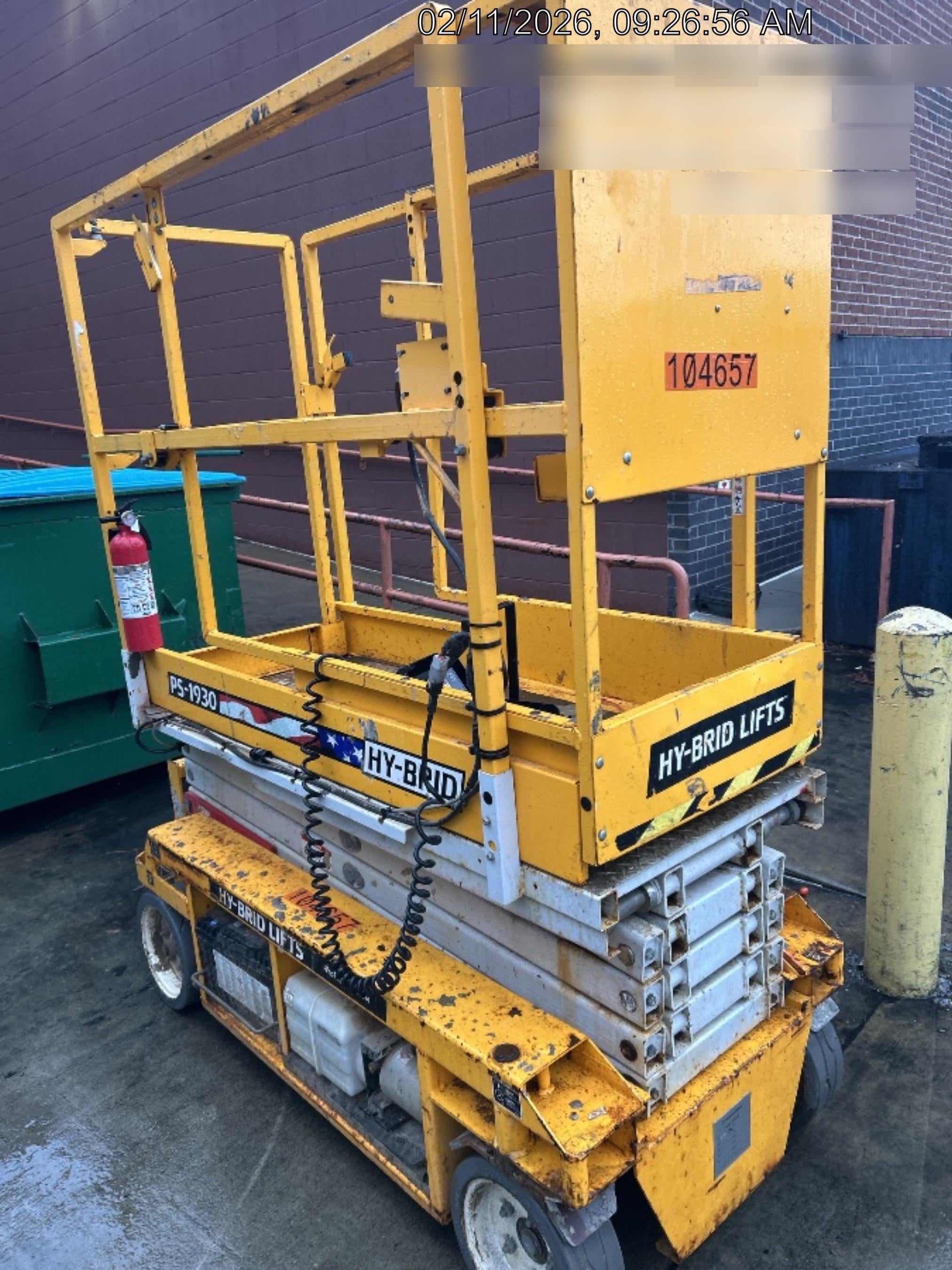 2020 Hy-Brid PS-1930 Pro Series - 19' Scissor Lift, LCS