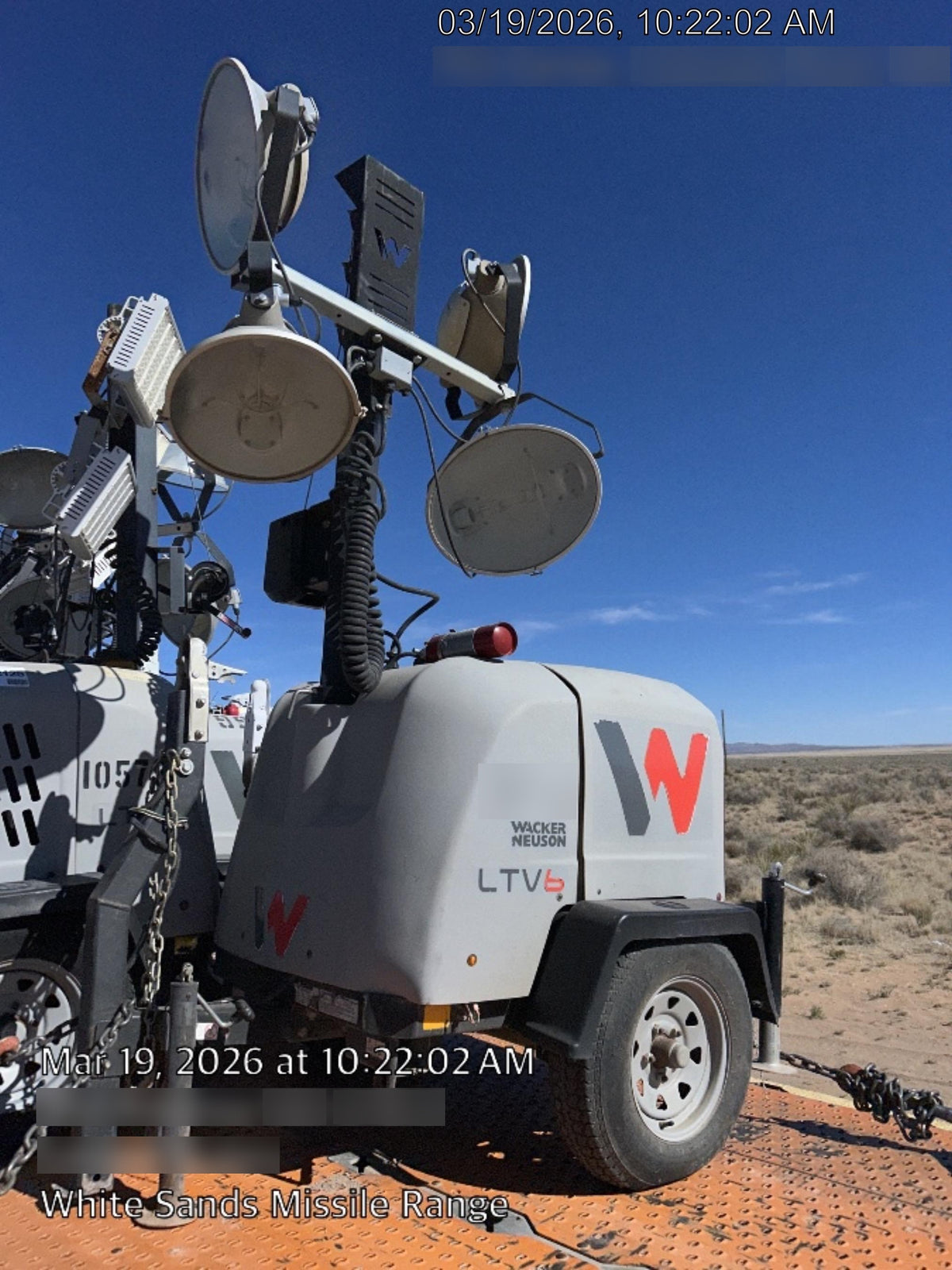 2019 Wacker Neuson LTV6K-MH Power mast, 1100W MH