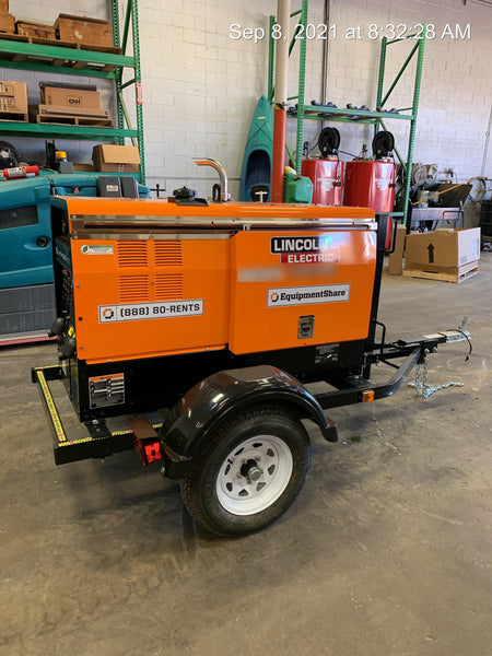 2021 Lincoln Electric Vantage 322 Vantage 322 Ready Pak 3 w/ Decals, ORANGE (includes trailer, cable rack, fender light kit) NO Telematics