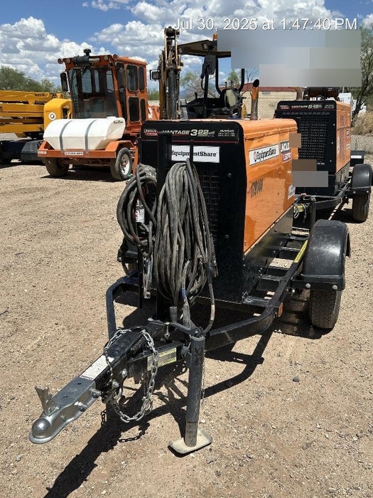 2021 Lincoln Electric Vantage 322 Vantage 322 Ready Pak 3 w/ Decals, ORANGE (includes trailer, cable rack, fender light kit) NO Telematics