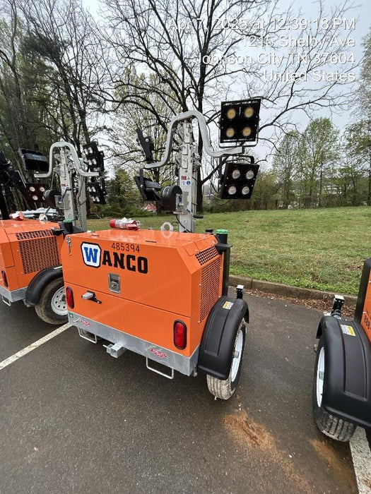 2025 Wanco WLTT-4MM4K Diesel, Mitsubishi L2E, 9.0HP @1800 rpm, Deep Sea Controller, Shore Power Plug, Auto Start, (4) 350W LED Floodlights, 4kW Generator, 60 Gal Fuel Tank, 2" Ball, T3