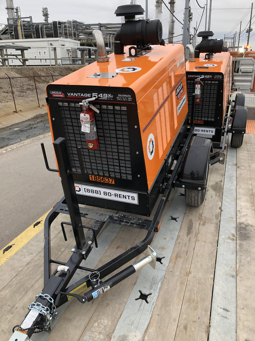 2021 Lincoln Electric Vantage 549X Ready Pak 3, ORANGE (includes trailer, cable rack, fender light kit)