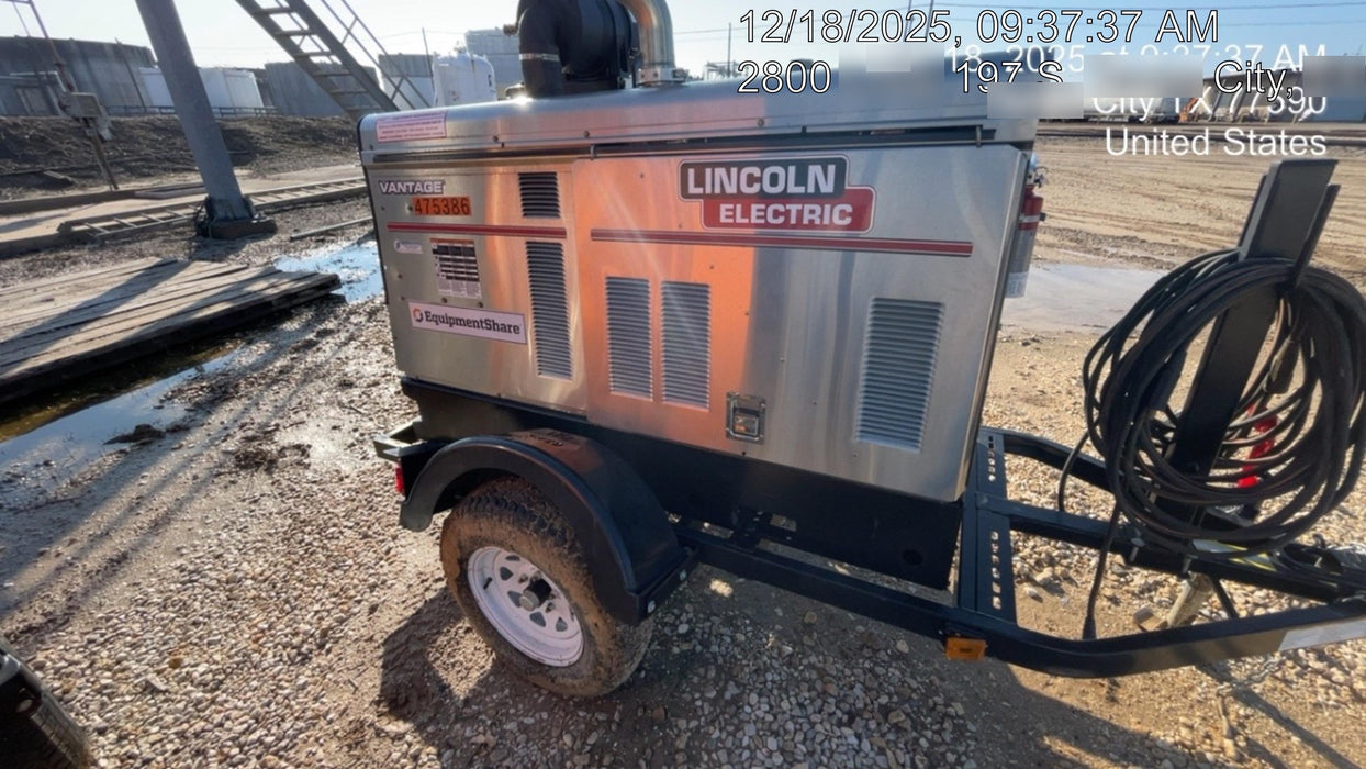 2024 Lincoln Electric Vantage 549X Vantage 549X Ready Pak 3 w/ Telematics & Decals, Stainless (Includes Trailer, Cable Rack, Fender Light Kit), part #K3534-2-RP3MES