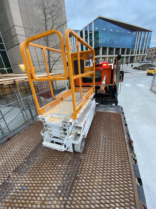 Custom Equipment HB-1430 <ul>
 <li>Hy-Brid Scissor Lift</li>
  <li>Platform capacity up to 670 lbs.</li>
  <li>Working height up to 20 ft</li>
  <li>Weighs under 1,700 lbs.</li>
  <li>Non-marking wheels </li>
</ul>