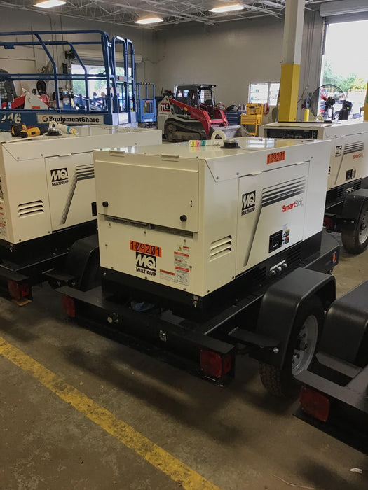 2020 Multiquip DLW400ESA4 400 amp Welder, 14kW, 120/240V, T4F Kubota, Trailer