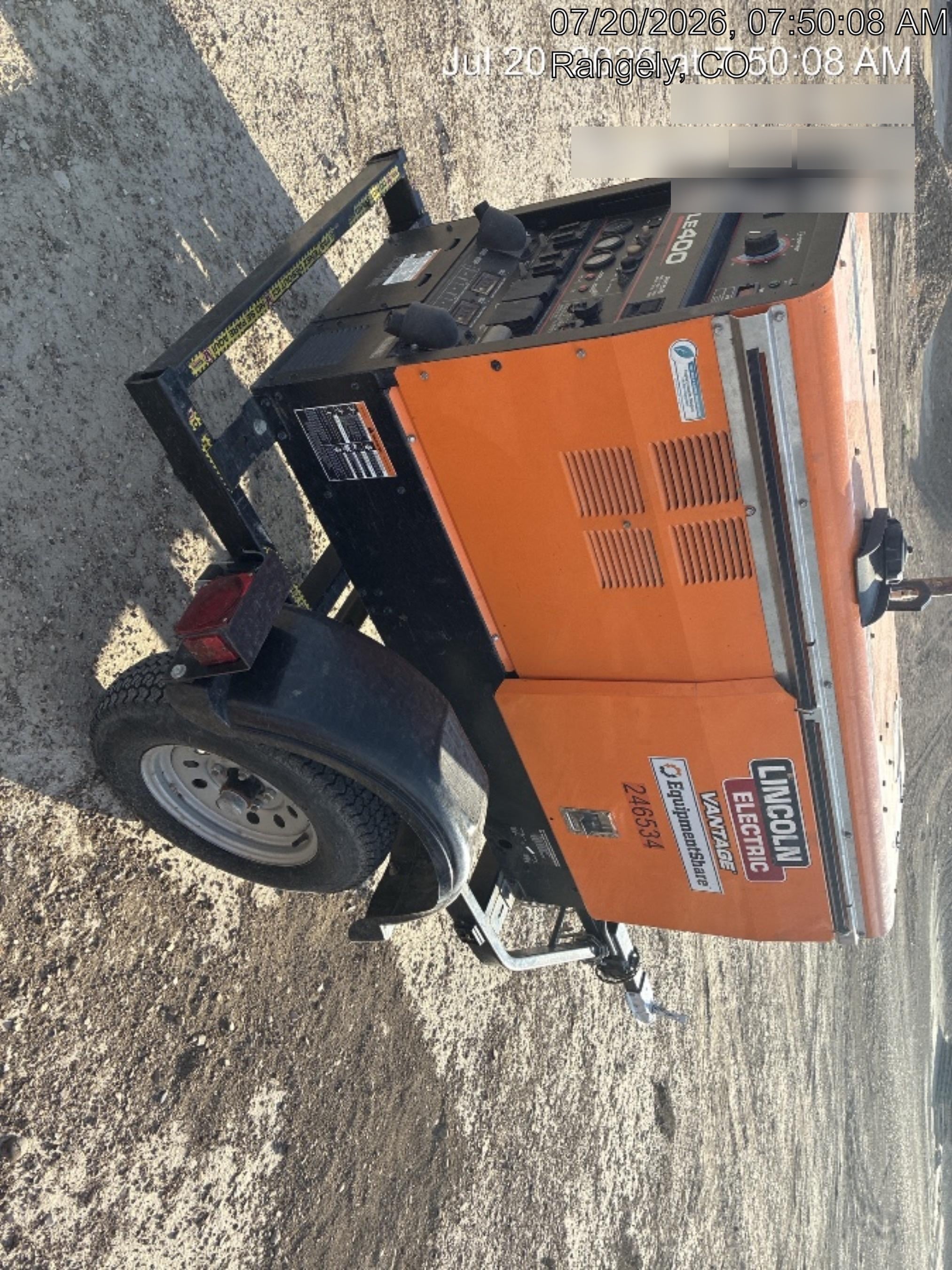 2022 Lincoln Electric LE400 Kubota V1505, Trlr, Cable Rack, Light Kit, ES Decals, T3