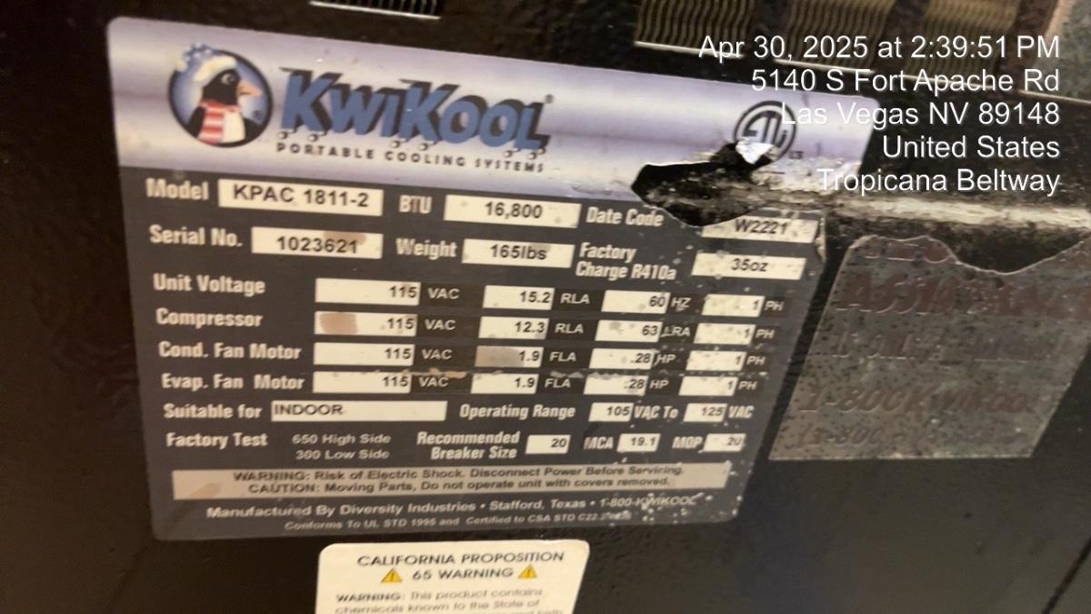 2022 KWIKOOL KPAC1811-2