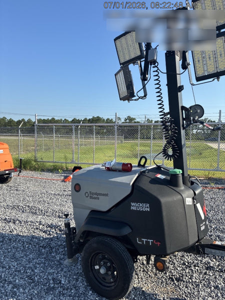 2024 Wacker Neuson LTT4 Diesel, Kohler KDW702, Deep Sea Controller, Auto Start, LED 320W, Bypass Outlet, T3