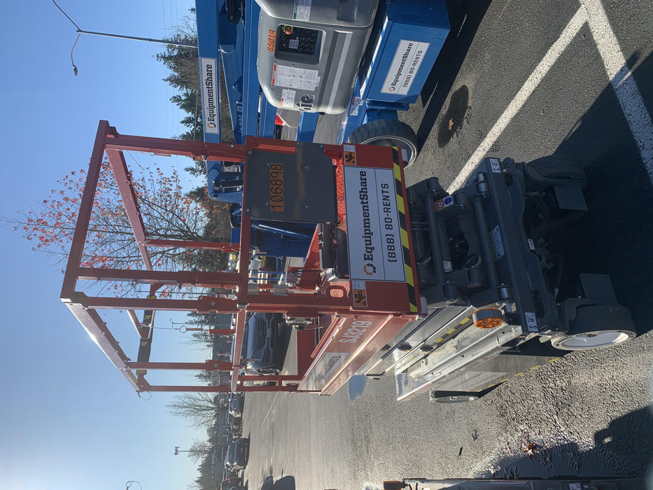 2020 Skyjack SJIII-3219 High Rail, Solid NM Tires, Half height spring hinged entry gate, Dual Beacons, 800W Inverter