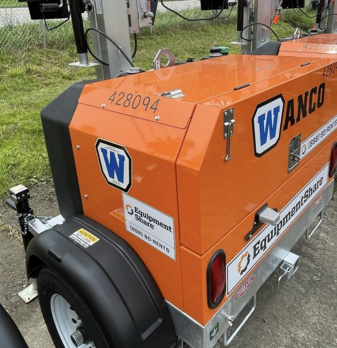 2024 Wanco WLTT-4MM4K Diesel, Deep Sea Controller, Shore Power Plug, Auto Start, (4) 350W LED Floodlights, 4kW Generator, 60 Gal Fuel Tank, 2" Ball, T3